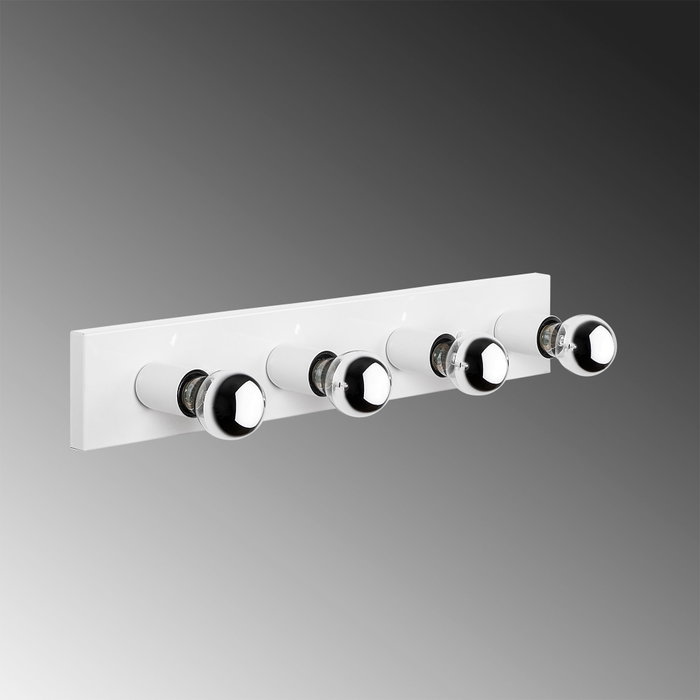 Opviq Mirro - 12241 Lámpara de pared blanca con tapa de cristal